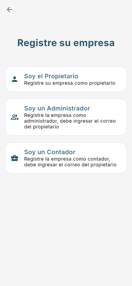 Elige cómo te registras - Móvil